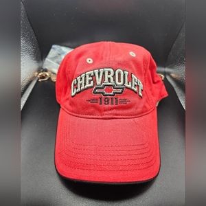 Chevrolet Hat GM Red Color Size Velcro